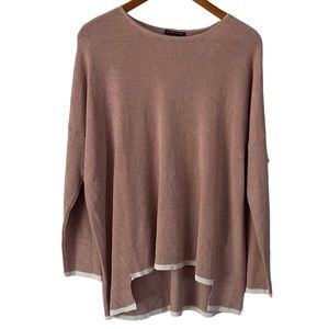 Eileen Fisher Sweater Top Eileen Fisher Organic Linen Stretch Crop Size Large